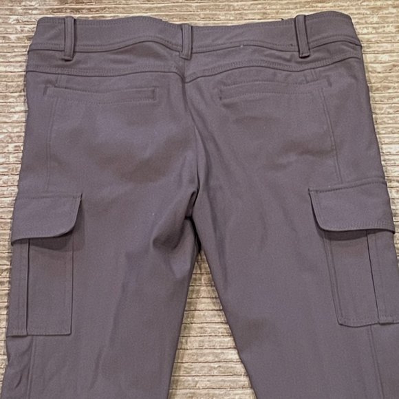 Fabulous Womans Brown Stretch Skinny Cargo pants Japanese Brand 22 Octobre Sz.4 - Picture 4 of 11